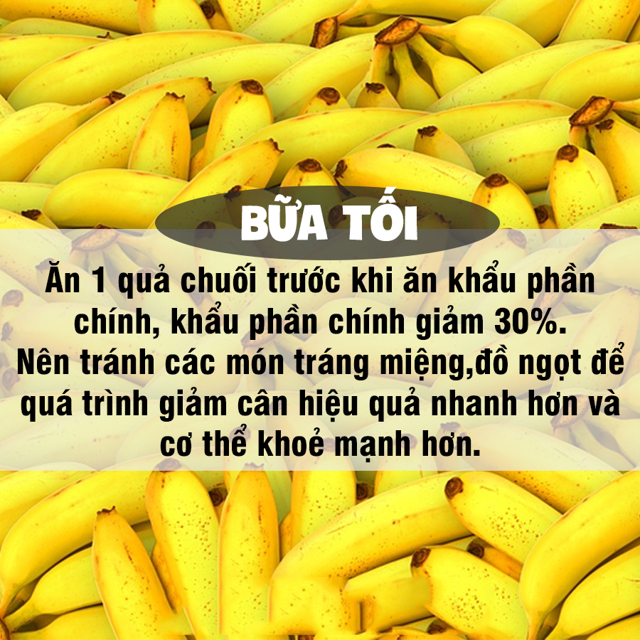 thực đơn ăn chuối giảm cân